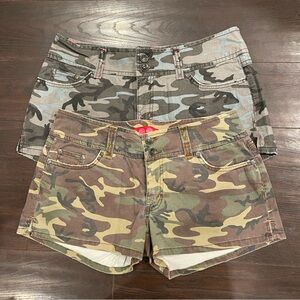 Bundle of 2 Camouflage Pairs of Jean Shorts